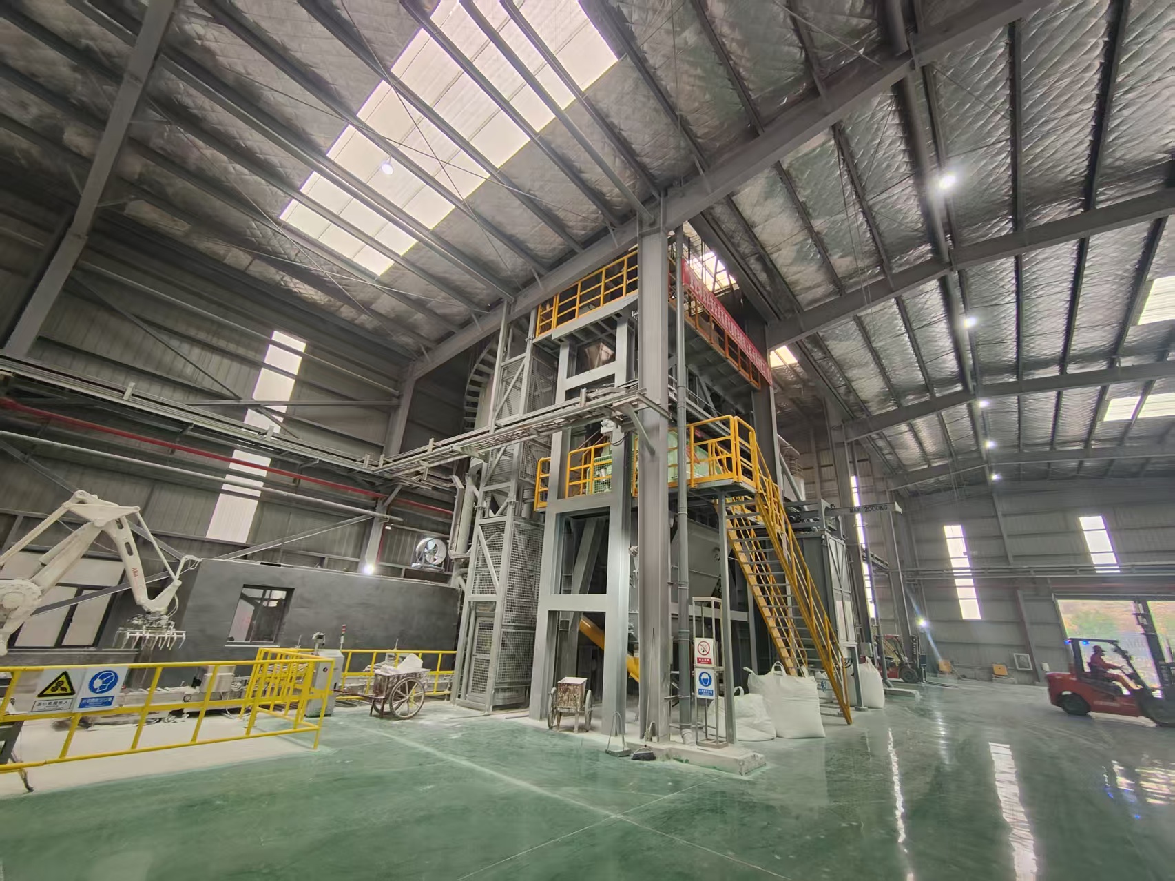 中青林重工干粉砂浆生产线